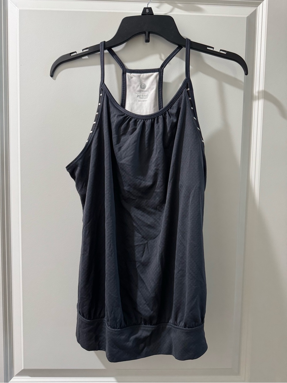 Old Navy Navy Blue Racerback Tank Top with Built in Bra